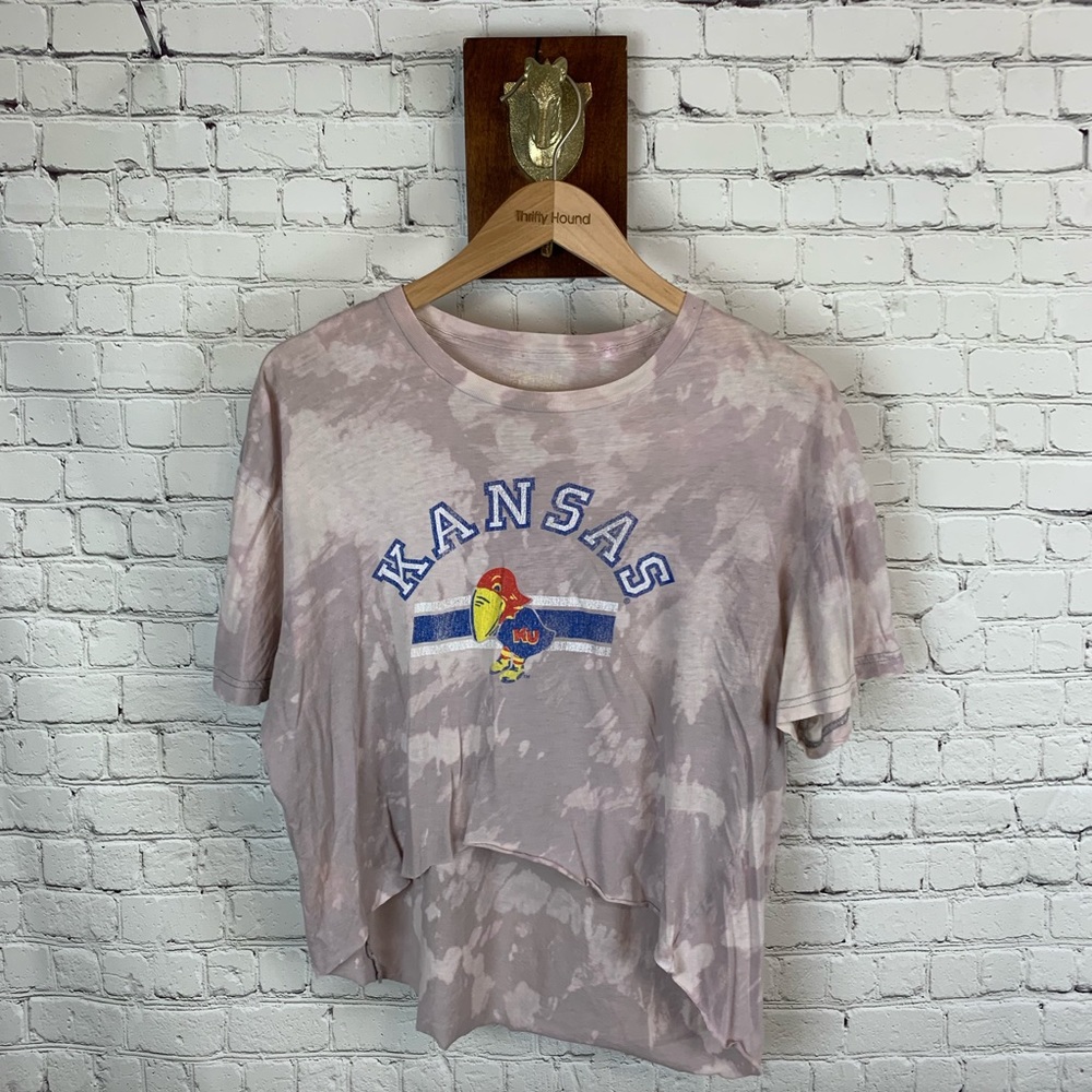 KANSAS Bleached semi crop top